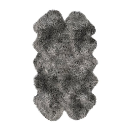 Gradient Gray Animal Print Area Rug