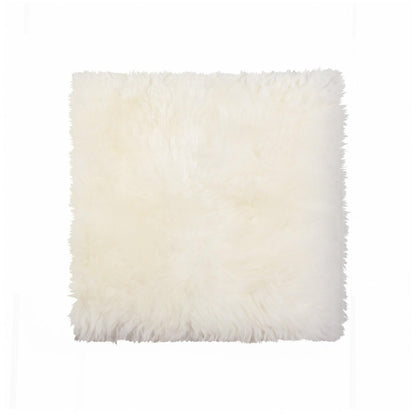 17" X 17" Brown And White Ombre Chair Pad