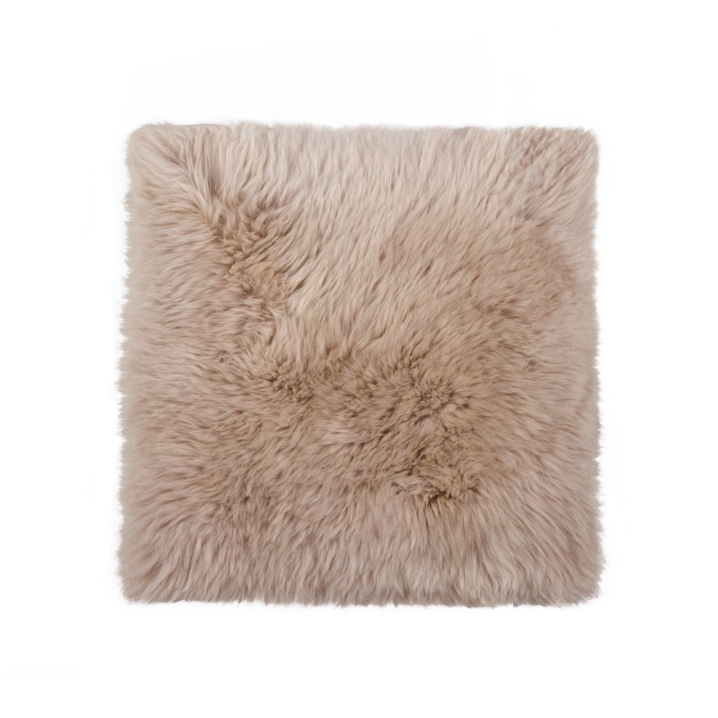 17" X 17" Brown And White Ombre Chair Pad