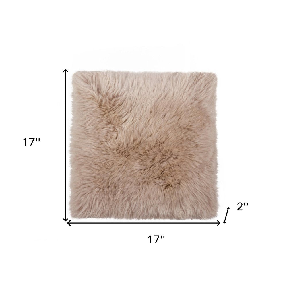 17" X 17" Gray Synthetic Solid Color Pad