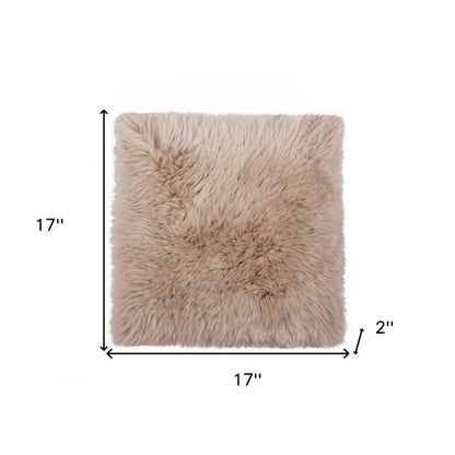 17" X 17" White Synthetic Solid Color Pad