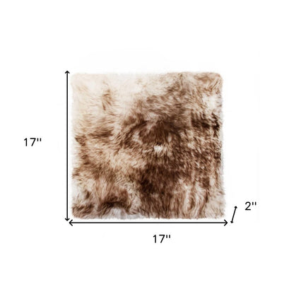 17" X 17" White Synthetic Solid Color Pad