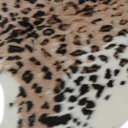 5' X 8' Brown And Black Leopard Print Hand Knotted Area Rug