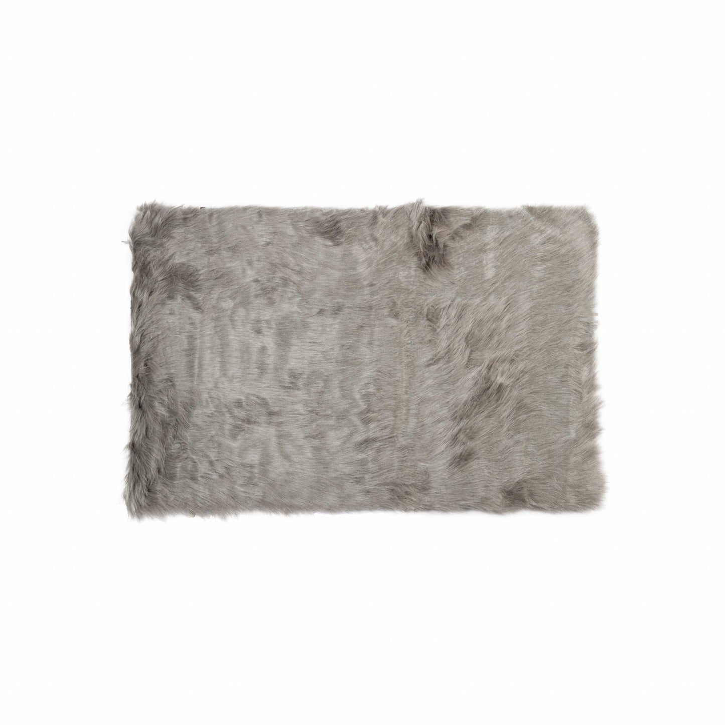 60" X 36" Off White Rectangular Faux Fur - Area Rug