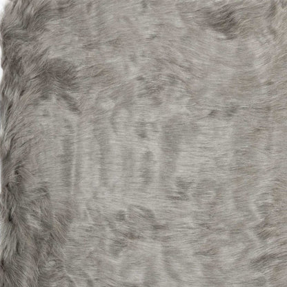 3' X 5' Off White Faux Fur Shag Area Rug