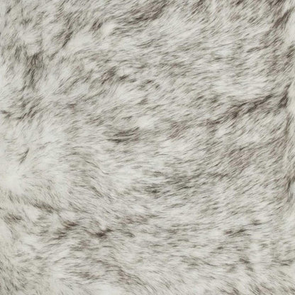 3' X 5' Gray Faux Fur Area Rug