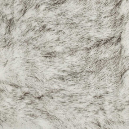 3' X 5' Gray Faux Fur Area Rug