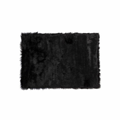 5' X 8' Black Shag Area Rug
