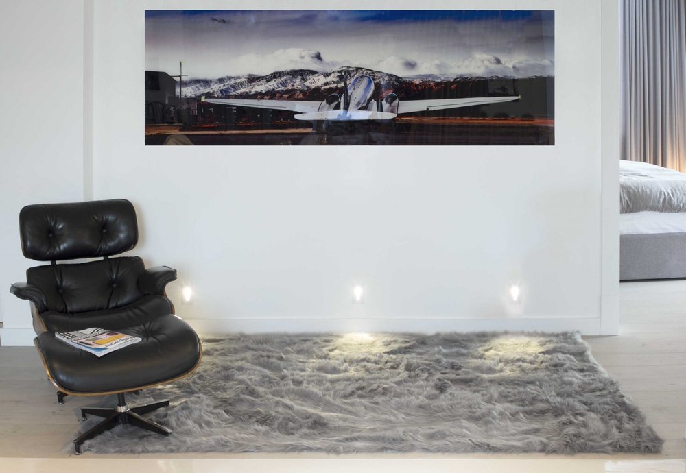 5' X 8' Black Shag Area Rug