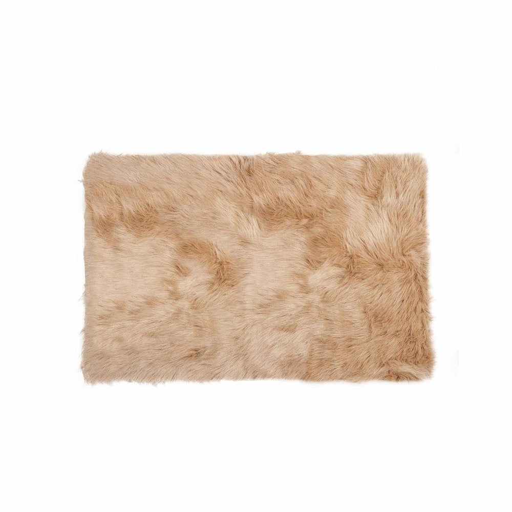 5' X 8' Black Shag Area Rug