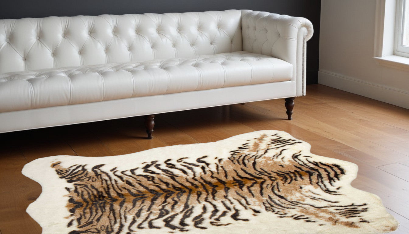 63" X 90" Tiger Faux Hide - Area Rug