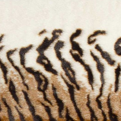 5' X 8' Brown And Black Animal Print Washable Area Rug