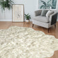 Off White Animal Print Area Rug