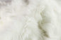 6' X 6' Off White Faux Fur Area Rug