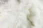 6' X 6' Off White Faux Fur Area Rug