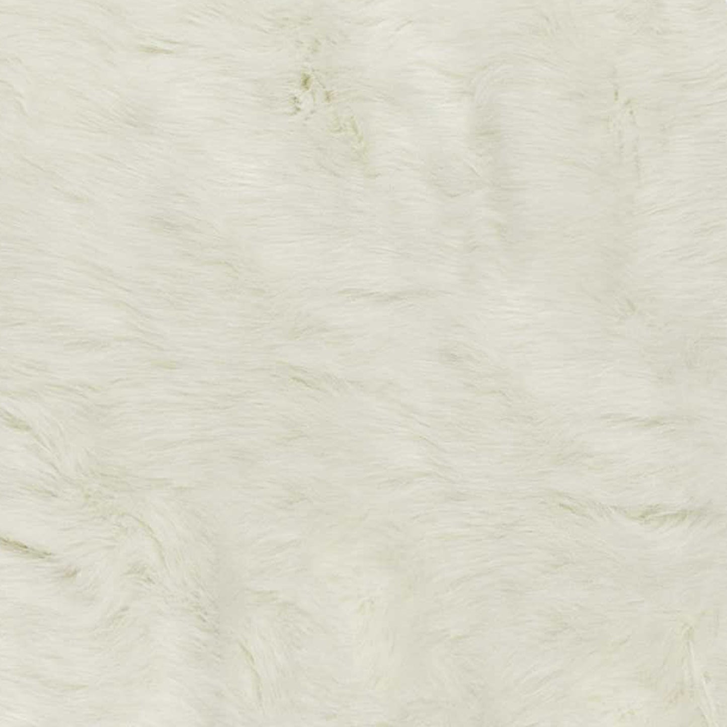 5' X 8' Off White Faux Fur Hand Knotted Washable Area Rug