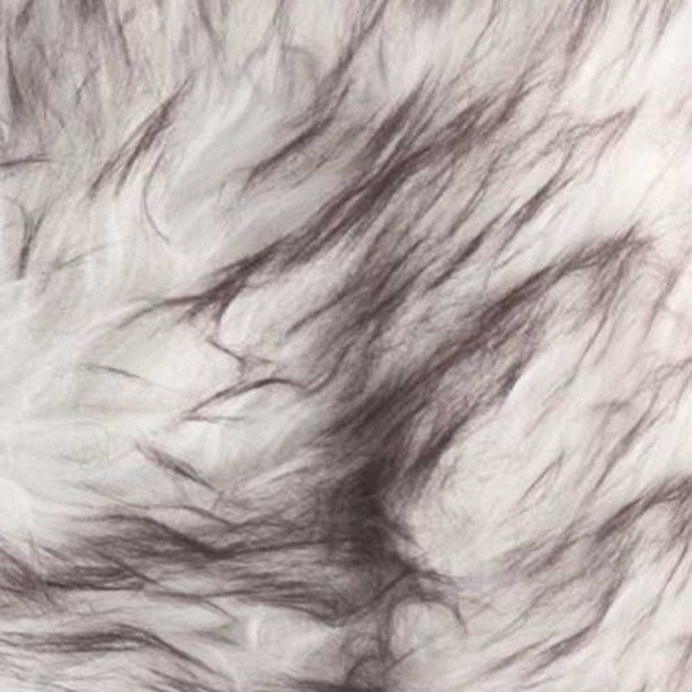 Set of Two 12" X 20" Chocolate Faux Fur Throw Pillow