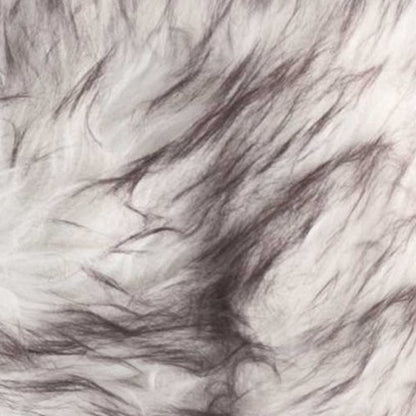 Set of Two 12" X 20" Chocolate Faux Fur Throw Pillow