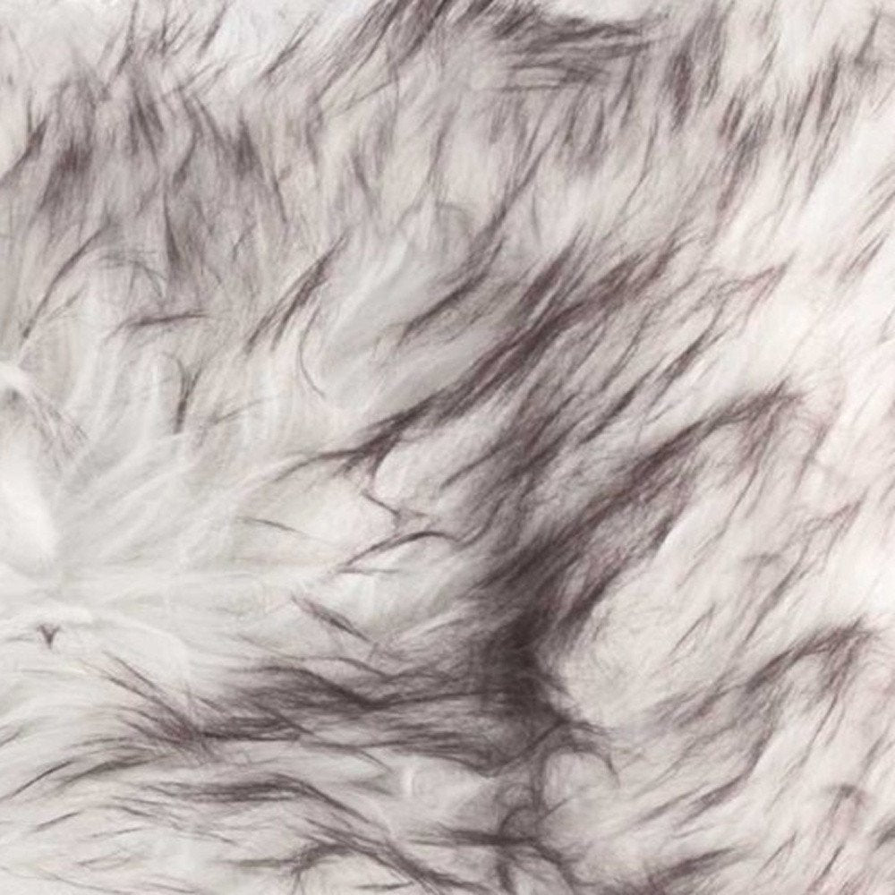 Set of Two 12" X 20" Chocolate Faux Fur Throw Pillow