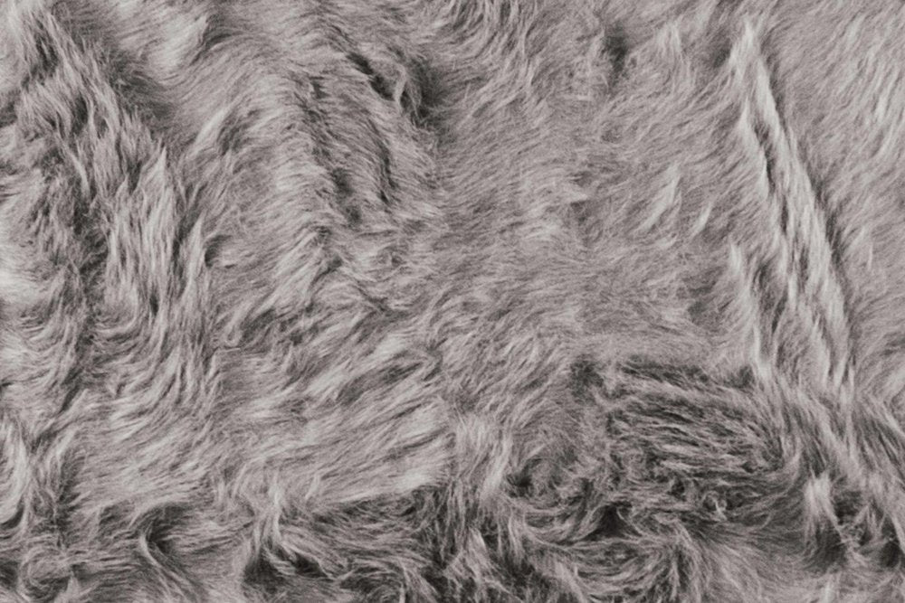 6' Gray Shag Area Rug