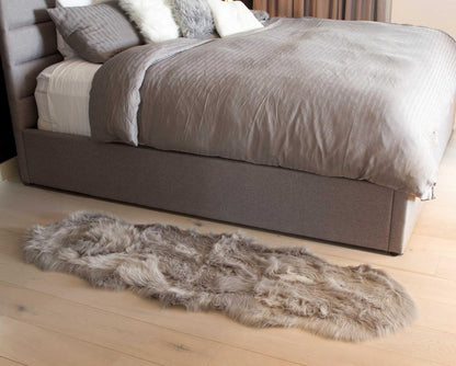 6' Gray Shag Area Rug