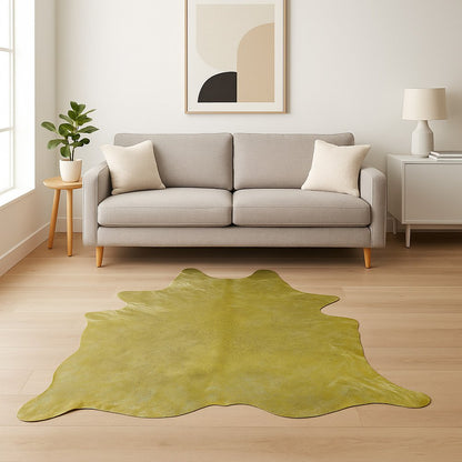 72" X 84" Chocolate And Gold Cowhide - Area Rug