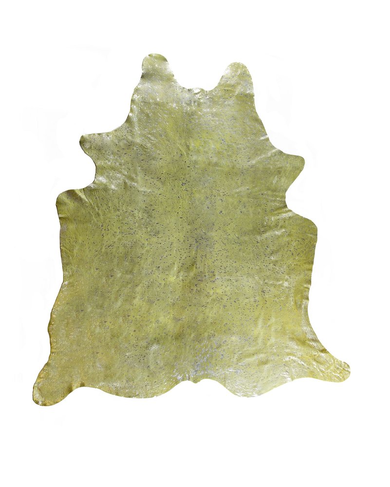 72" X 84" Chocolate And Gold Cowhide - Area Rug