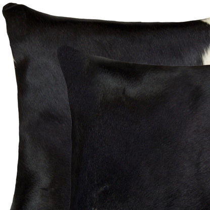 18" X 18" X 5" Black And White  Pillow 2 Pack