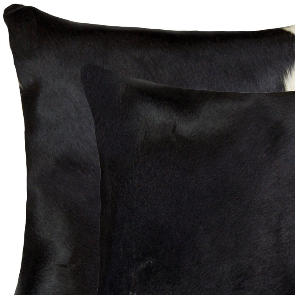 18" X 18" X 5" Black And White  Pillow 2 Pack