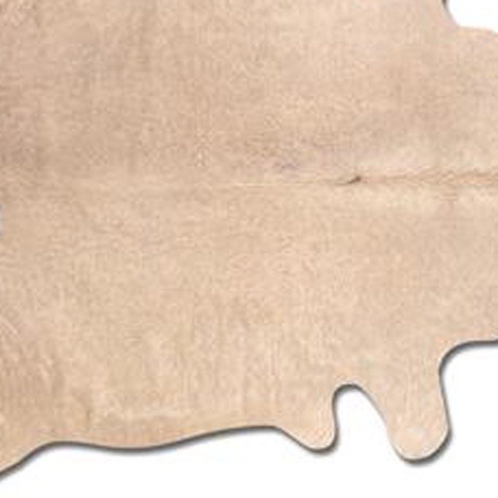 5' X 7' Red Cowhide Area Rug