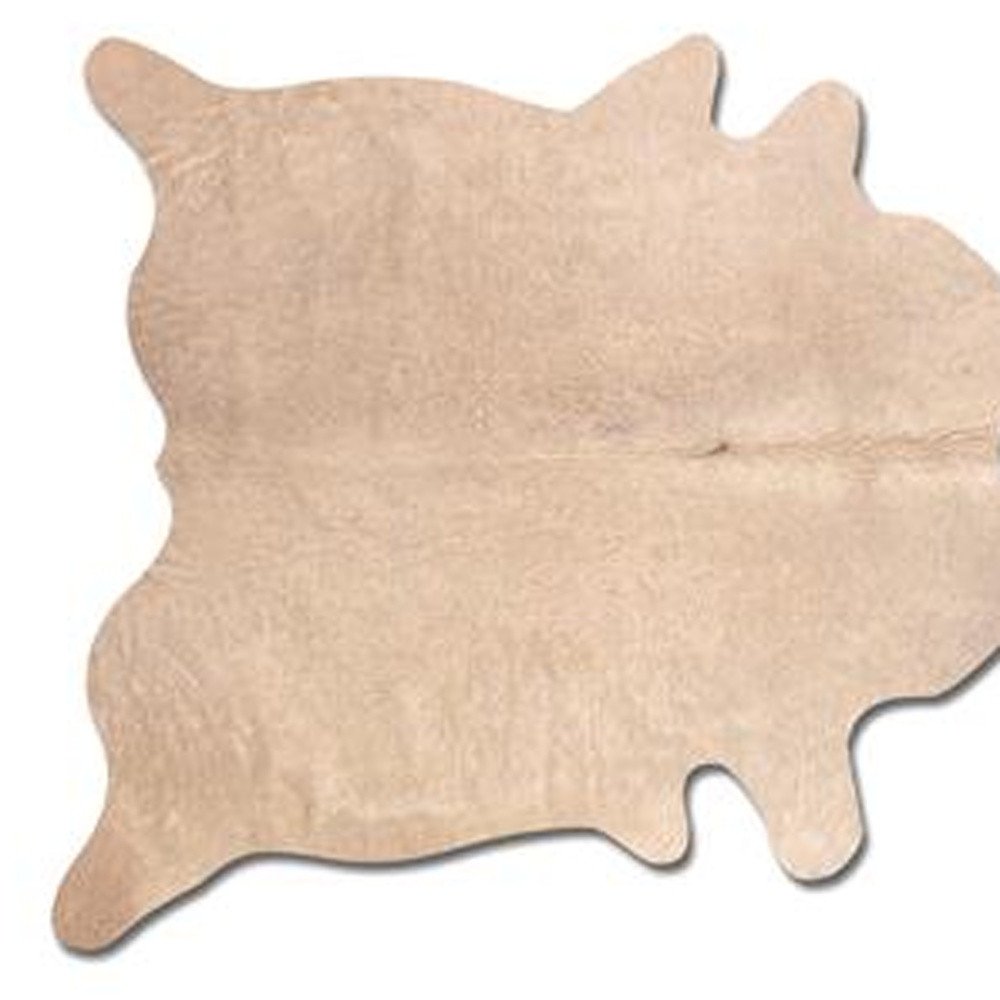 5' X 7' Red Cowhide Area Rug