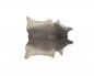 5' X 7' Black And Gold Cowhide Cowhide Print Area Rug