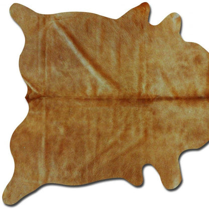5' X 7' Brown Cowhide Cowhide Print Area Rug