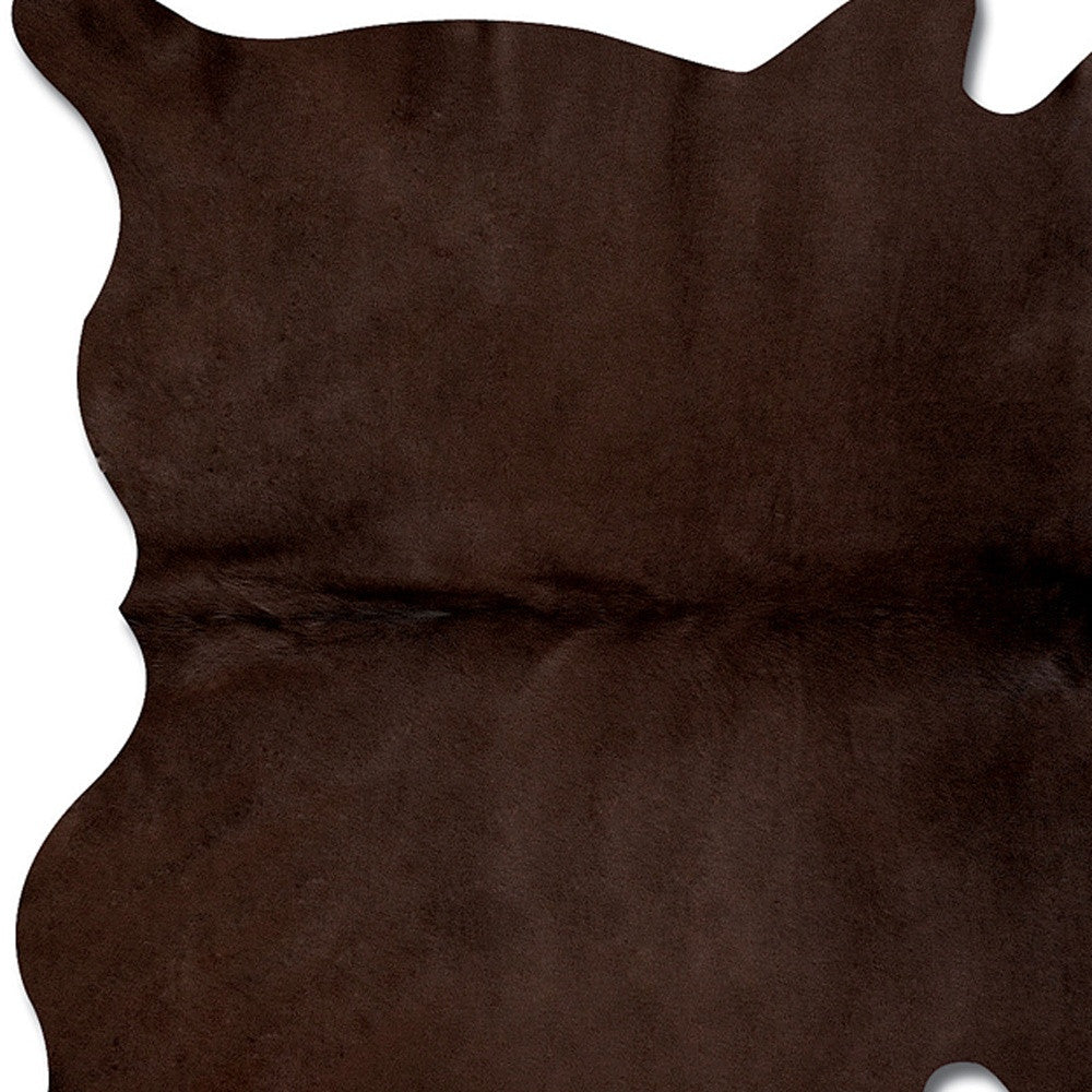 60" x 84" Chocolate Cowhide Area Rug