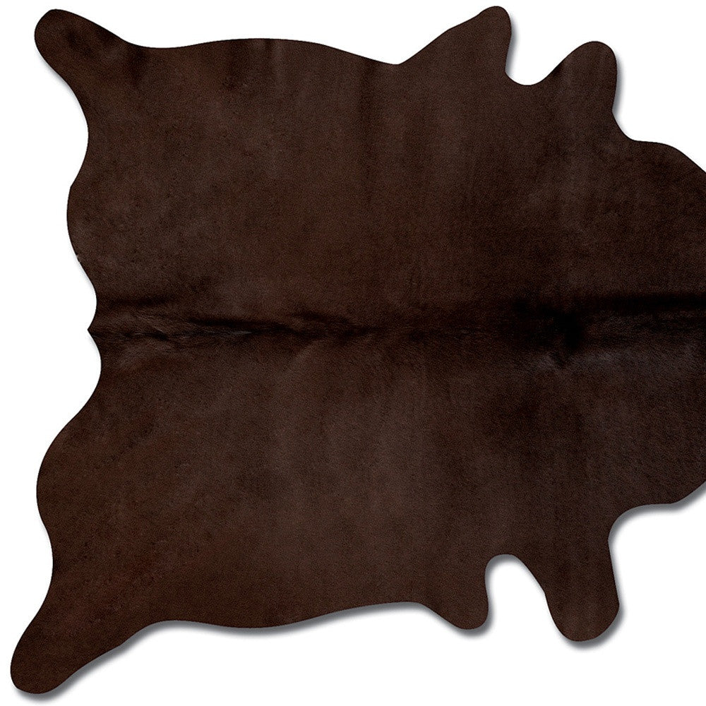 60" x 84" Chocolate Cowhide Area Rug