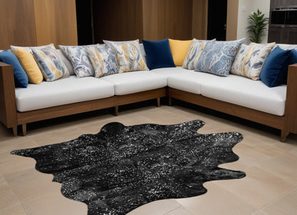 60" x 84" Chocolate Cowhide Area Rug