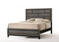 Gray Solid Wood Queen Bed Frame
