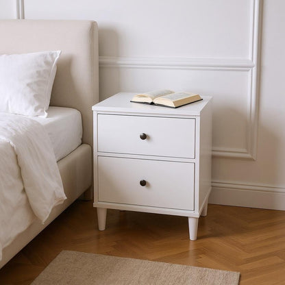 21" Brown Three Drawers Nightstand