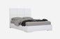 White Stainless Steel King Bed Frame
