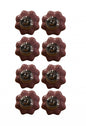 Set of Eight Pink Ceramic Drawer Pull Knobs
