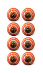 1.5" X 1.5" X 1.5" Bronze White And Orange  Knobs 8 Pack