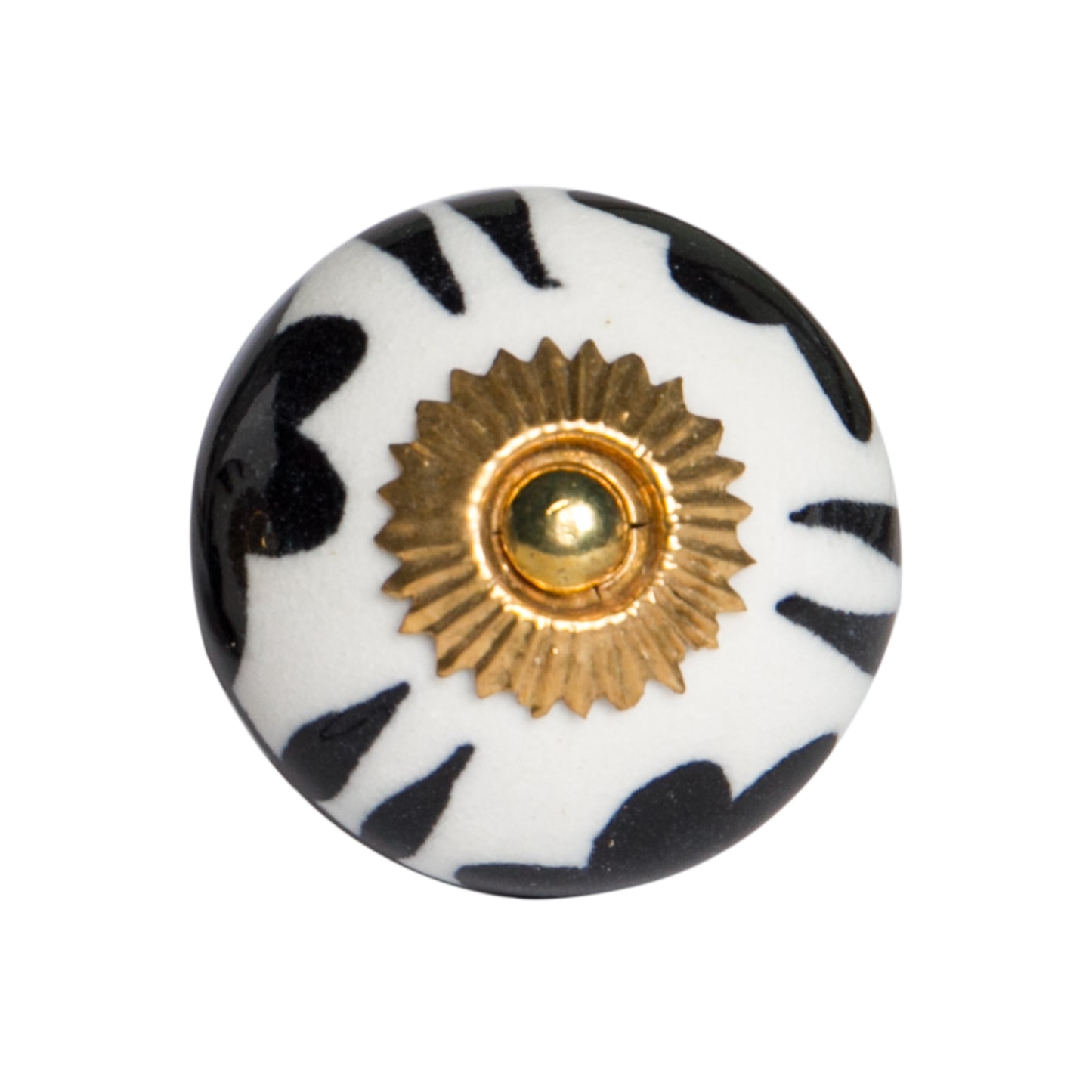 Set of Twelve Sky Blue And White Floral Ceramic Drawer Pull Knobs