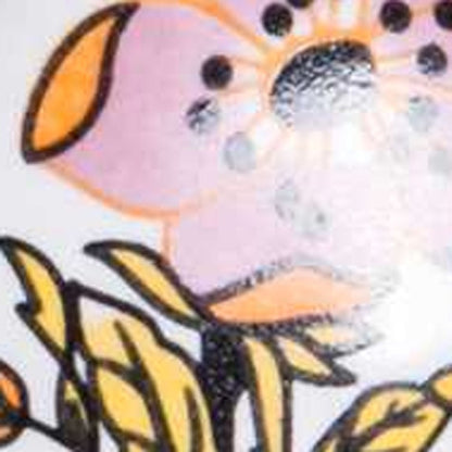 Set of Twelve Pink And White Floral Ceramic Drawer Pull Knobs