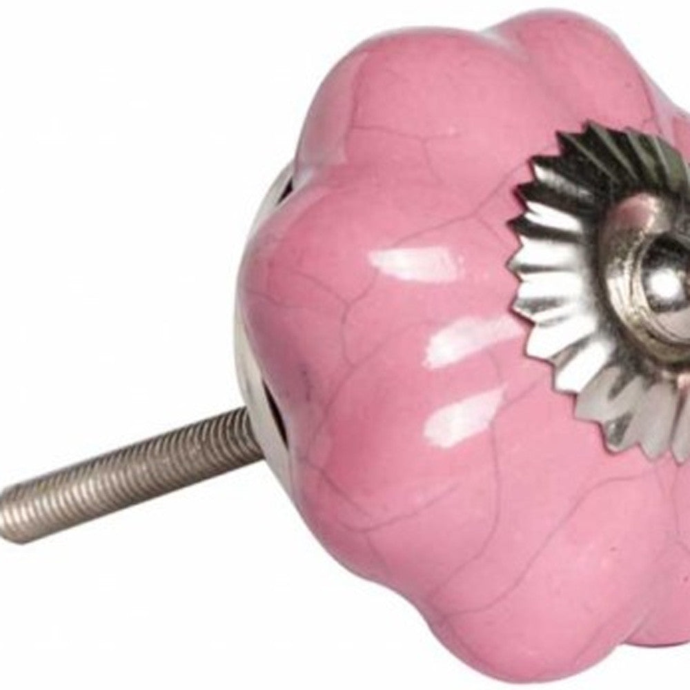 Set of Twelve Sky Blue And White Floral Ceramic Drawer Pull Knobs