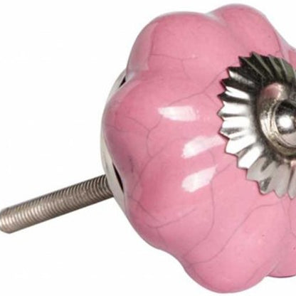 Set of Twelve Sky Blue And White Floral Ceramic Drawer Pull Knobs