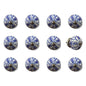 Set of Twelve Blue And White Ceramic Drawer Pull Knobs