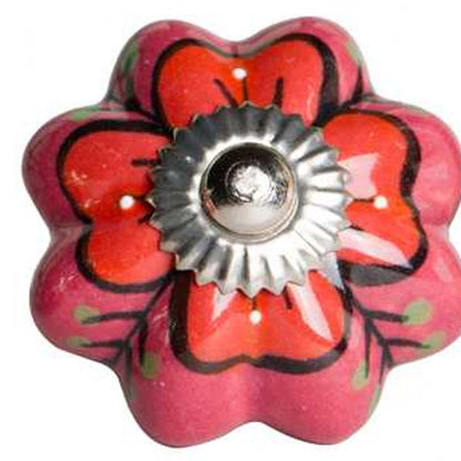 Set of Eight Gray And Cream Ceramic Drawer Pull Knobs