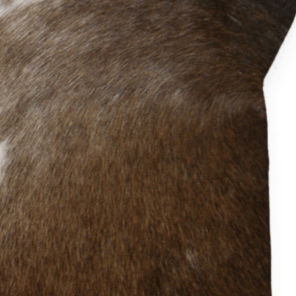 12" X 20" Chocolate Cowhide Throw Pillow
