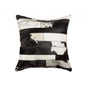 18" X 18" X 5" Madrid White Torino Kobe Cowhide  Pillow