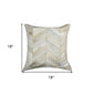 18" Natural Cowhide Throw Pillow